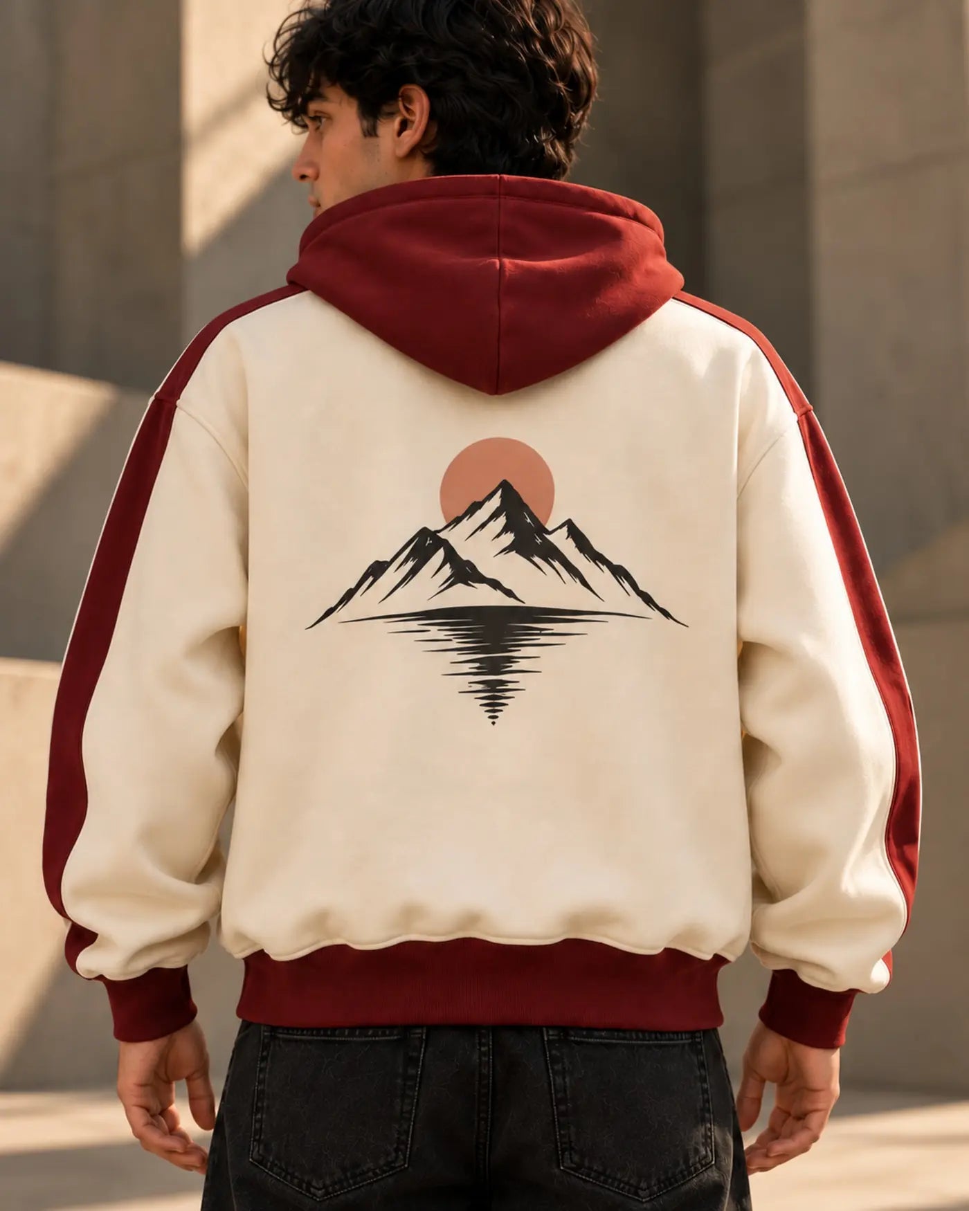 Peace Hoodie back artwork detail
